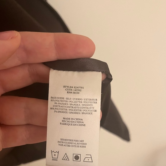 Vegan Suede Bomber Jacket - Picture 7 of 10